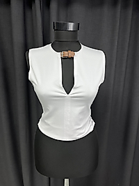 Kemer detaylı Alttan çıtçıtlı bady